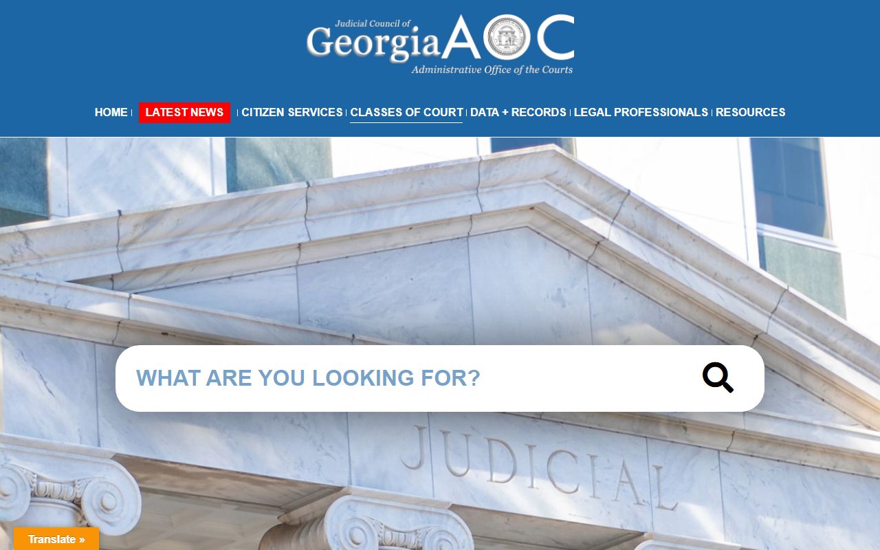 Meriwether County court records Georgia classes of court overview